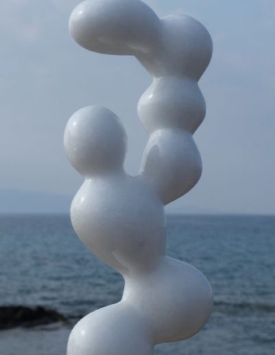 Marble sculpture 2018 Pebbles Jb Leullier