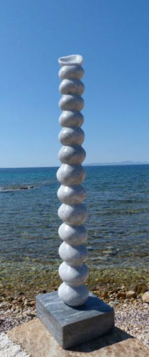 Marble sculpture 2018 Pebbles Jb Leullier
