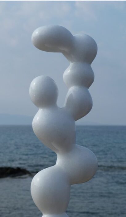 Marble sculpture 2018 Pebbles Jb Leullier
