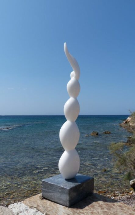 Marble sculpture 2018 Pebbles Jb Leullier