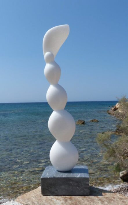 Marble sculpture 2018 Pebbles Jb Leullier