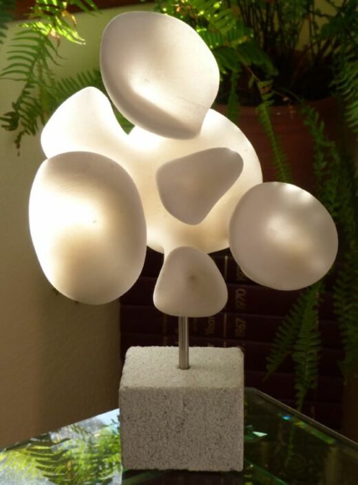 Pixie Cup series: organic form, Lychnite marble