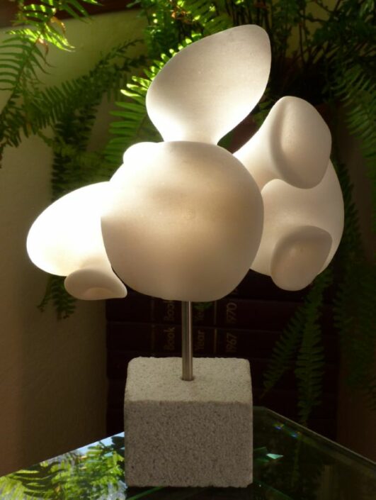 Pixie Cup series: organic form, Lychnite marble