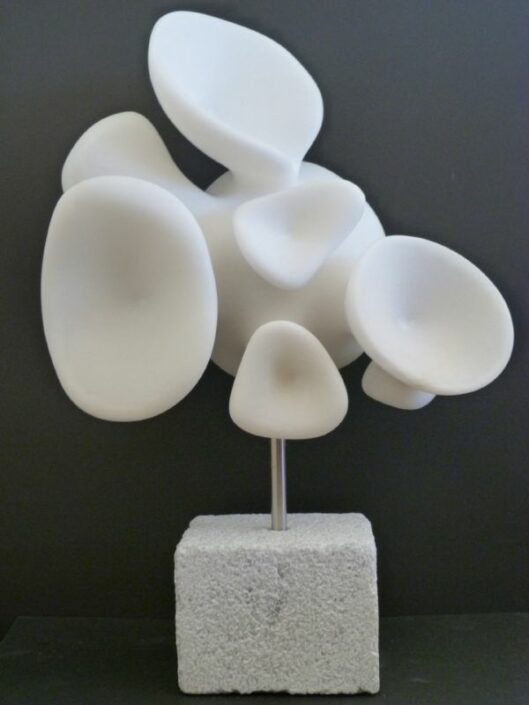 Pixie Cup series: organic form, Lychnite marble