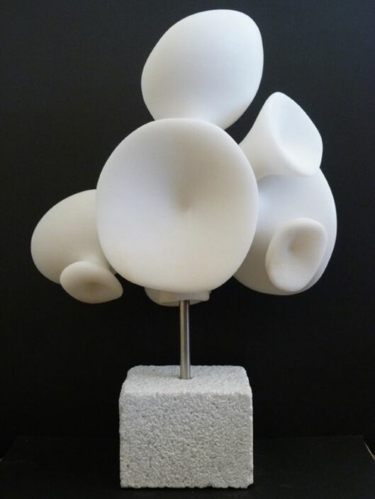 Pixie Cup series: organic form, Lychnite marble